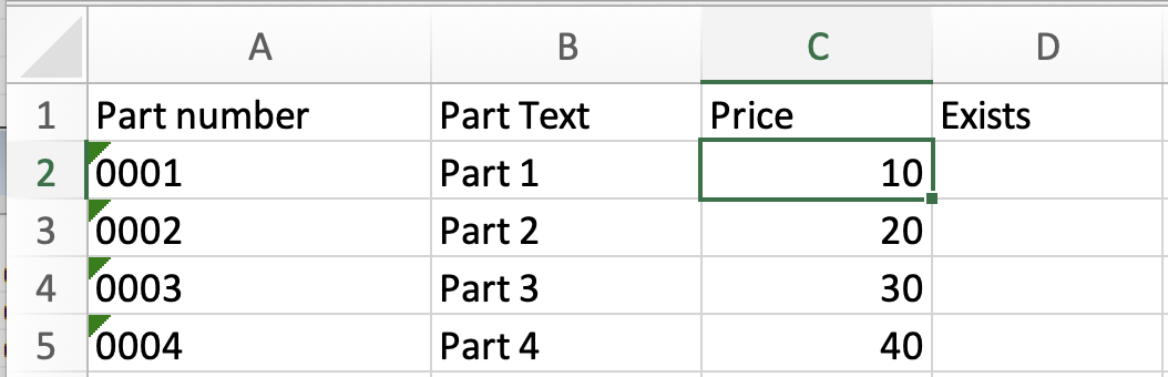 primary table